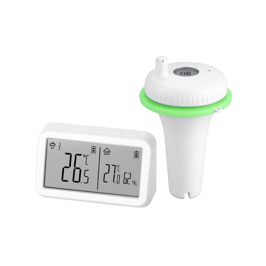 Floating Pool Thermometer with Indoor Temperature & Humidity Monitor